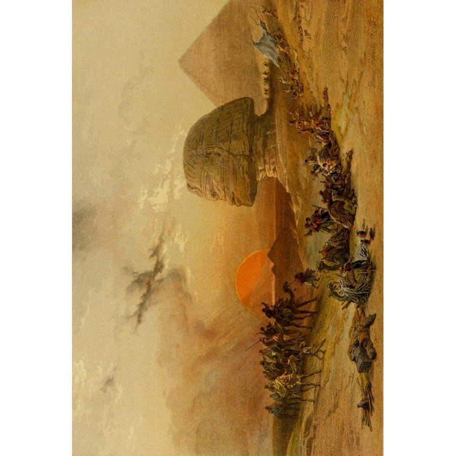 The Holy Land 1855 The Simoom of the desert Poster Print by David Roberts Image 1