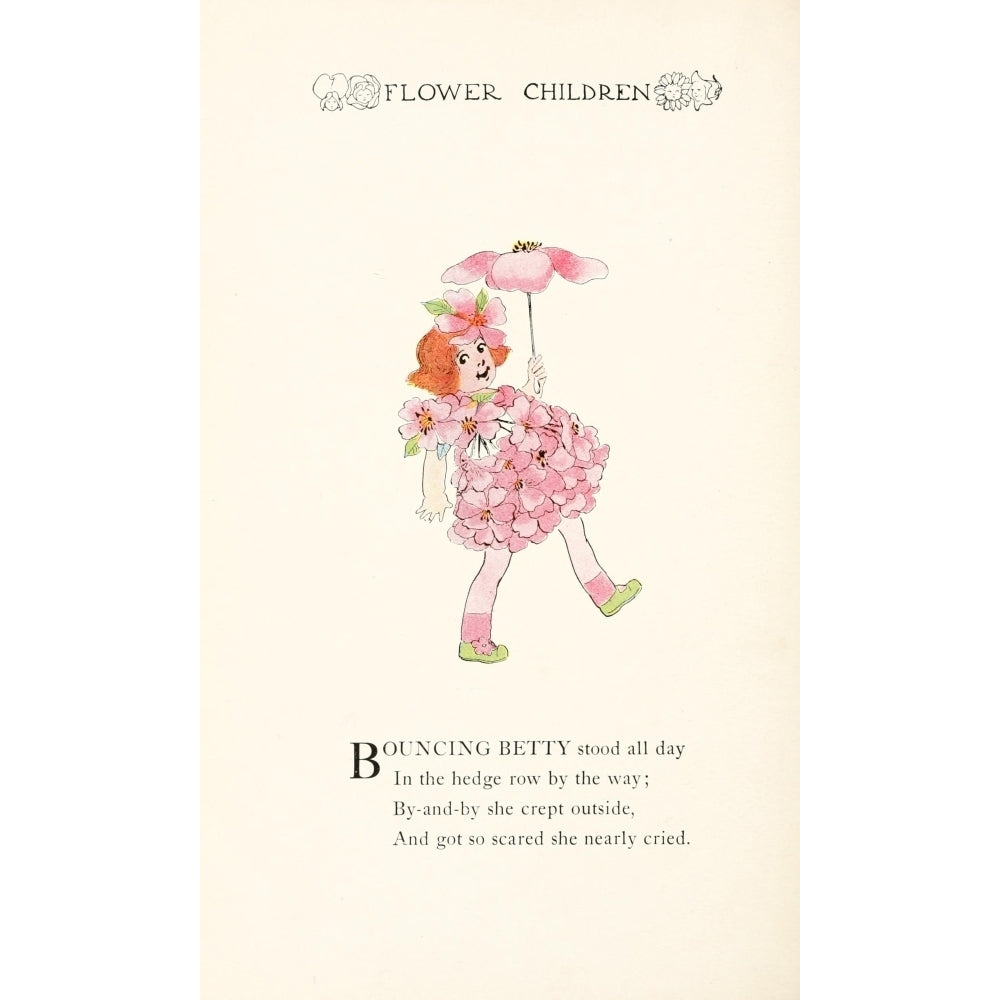 Flower Children 1910 Bouncing Betty Poster Print by M.T. Ross Image 1