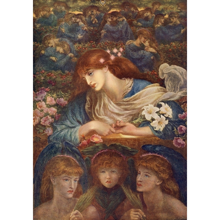 The Blessed Damozel 1872 Great Pictures in Private Galleries 1905 Poster Print by Dante Gabriel Rossetti Image 2