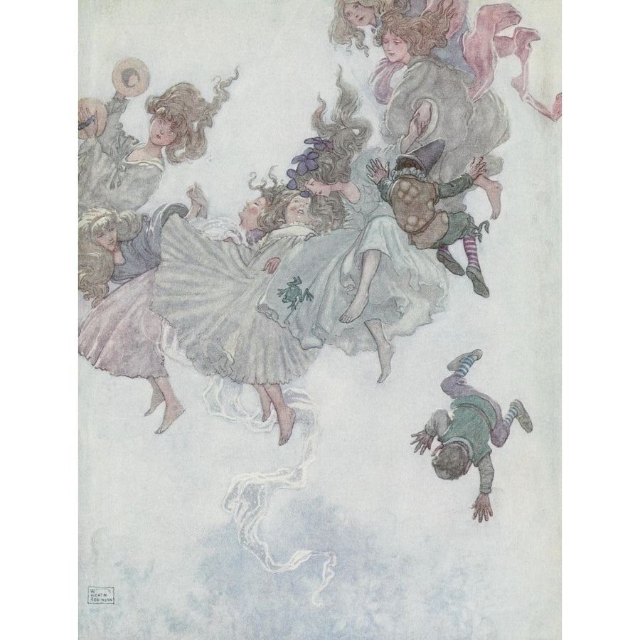 Hans Andersens Fairy Tales 1913 Elfin-Mount Poster Print by W. Heath Robinson Image 1