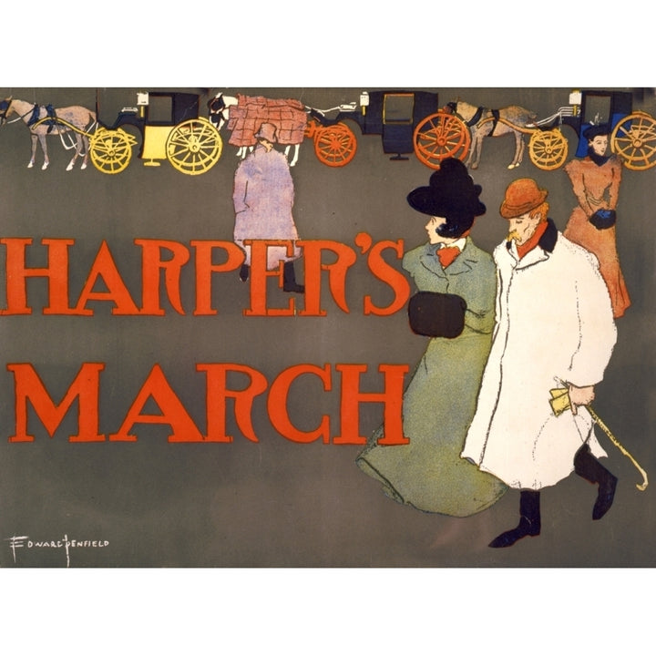 Harpers March 1897 Poster Print by Edward Penfield Image 1