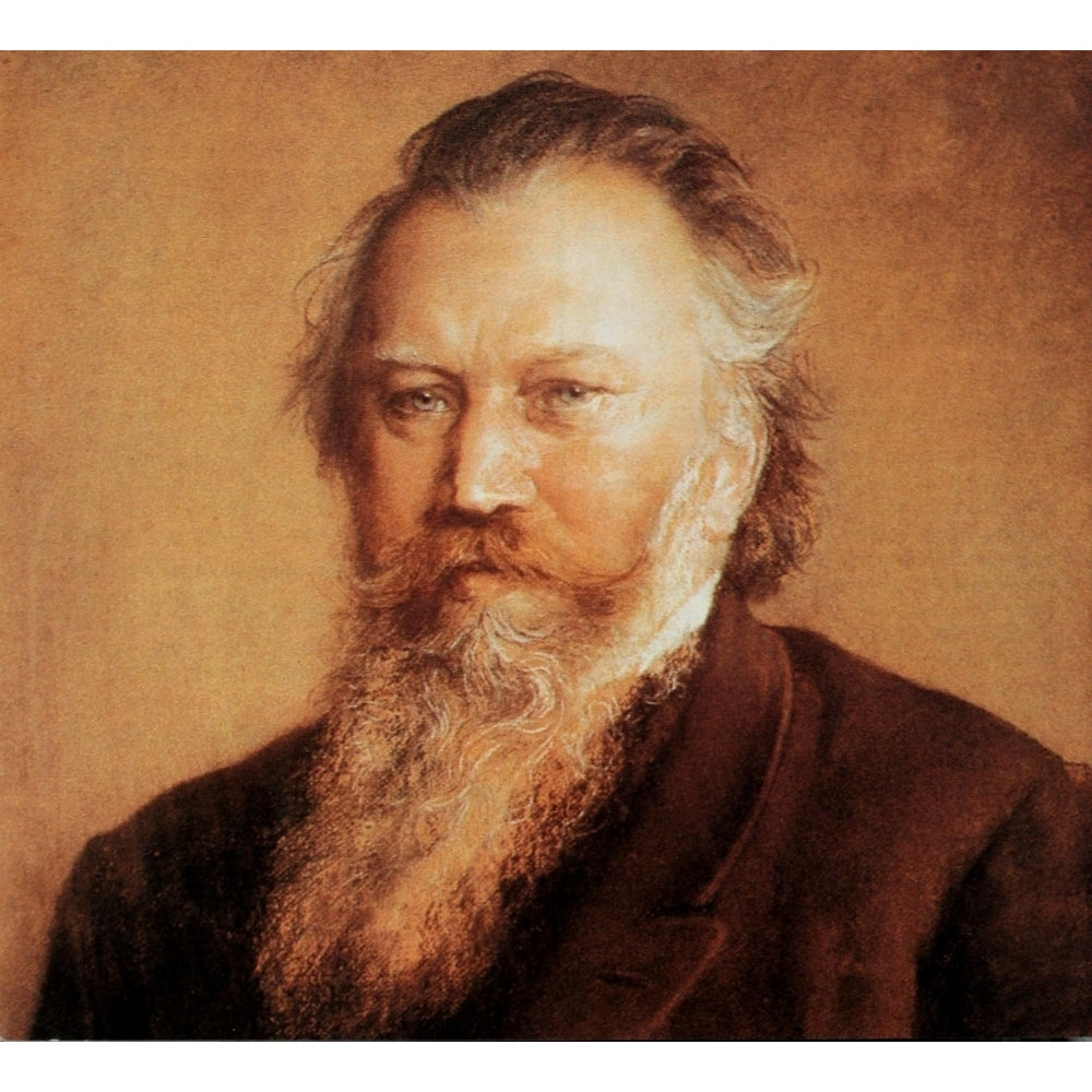 The ABC of Classical Music n.d. J. Brahms Poster Print by Ludwig Michalek Image 1