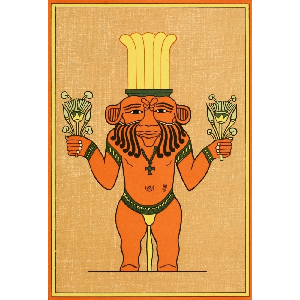 The Gods of the Egyptians 1904 The god Bes Poster Print by Unknown Image 1