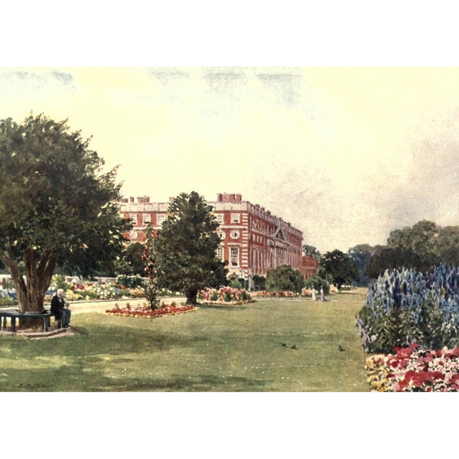 Surrey 1906 Hampton Court Poster Print by Harold Sutton Palmer Image 1