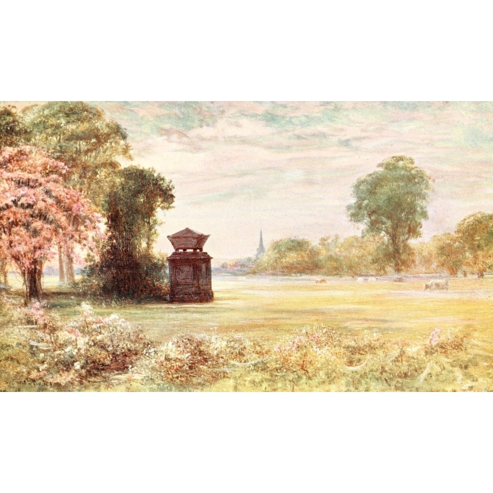 Poets Country 1907 Cenotaph at Stoke Poges Poster Print by Francis S. Walker Image 1