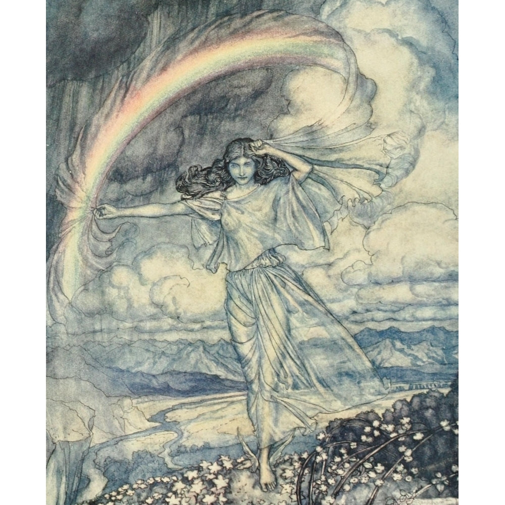 Comus 1921 Iris there with humid bow Poster Print by Arthur Rackham Image 2