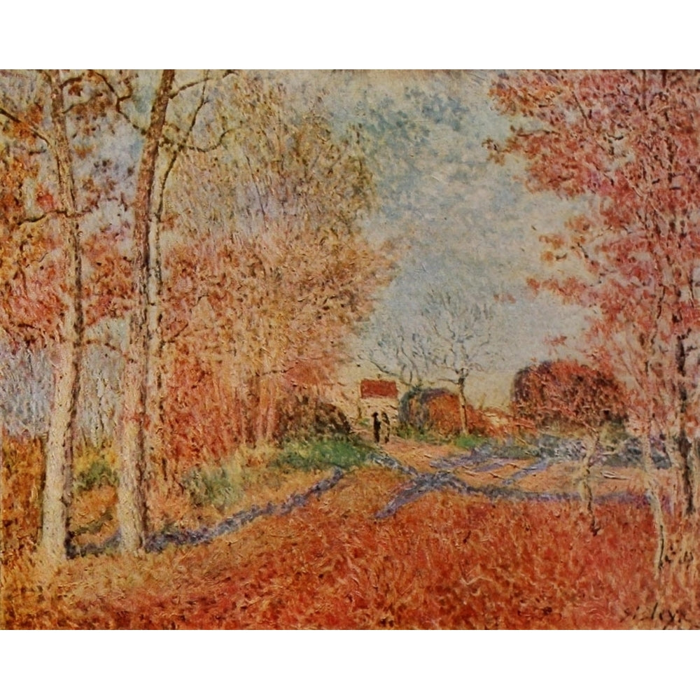 The Road to the Skirt of the Woods Poster Print by Camille Pissarro Image 1