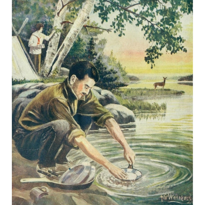 Rod and Gun in Canada 1916-22 Camping Dishes Poster Print by F.V. Williams Image 2