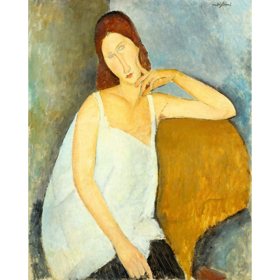 Jeanne H_buterne 1919 Poster Print by Amedeo Modigliani Image 1