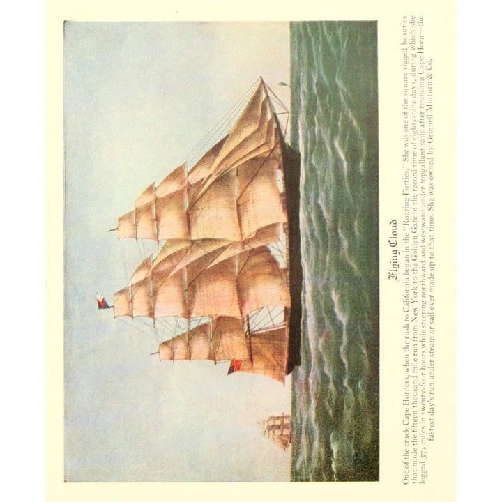 Book of York 1922 Flying Cloud Poster Print by Unknown Image 2