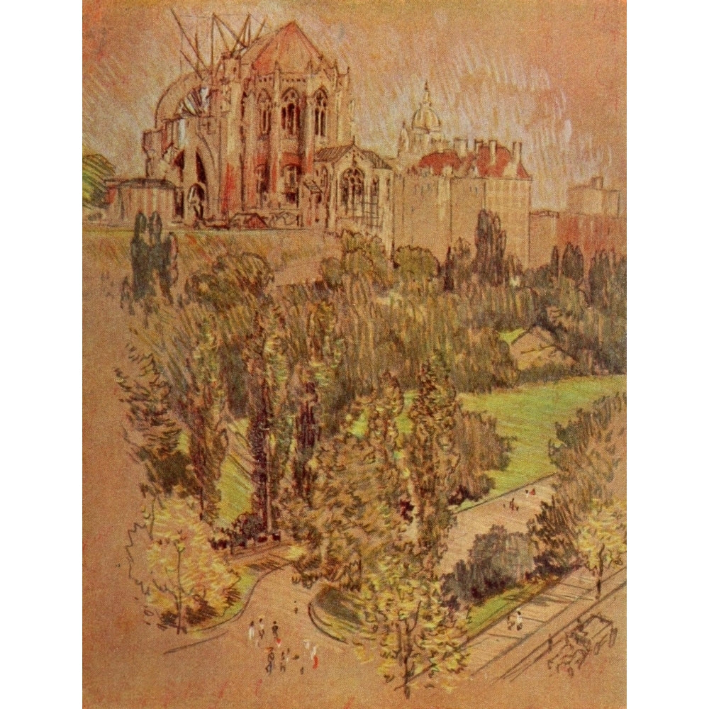 The  York 1909 Morningside Park Poster Print by Joseph Pennell Image 1