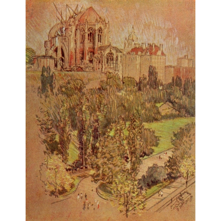 The  York 1909 Morningside Park Poster Print by Joseph Pennell Image 2