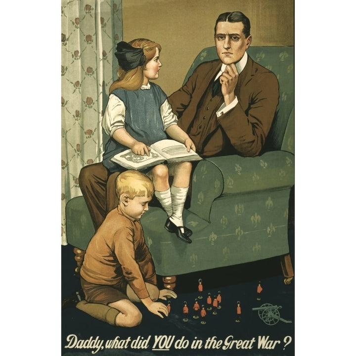 War Poster 1915 Daddy what did you do in the Great War Poster Print by Unknown Image 1