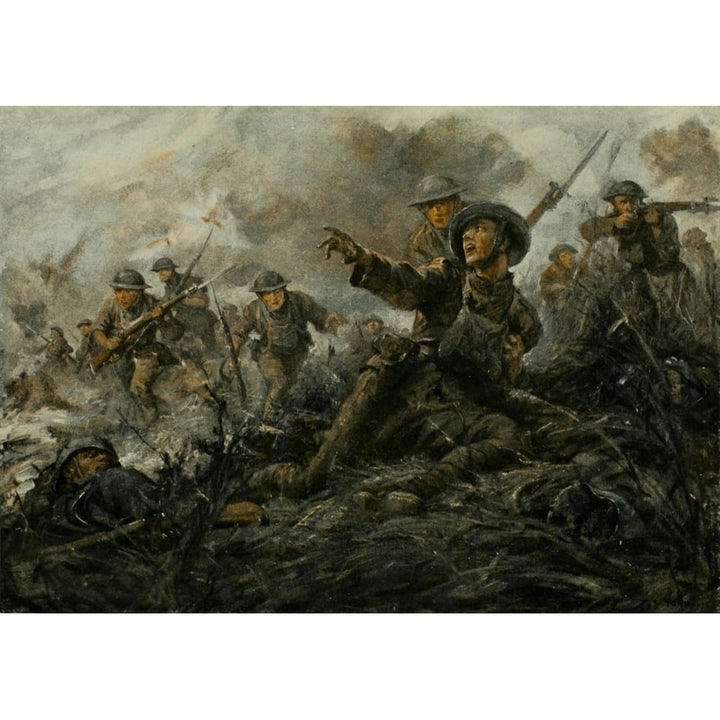 Scribners 1918 Second Battle of the Marne Poster Print by F.C. Yohn Image 1