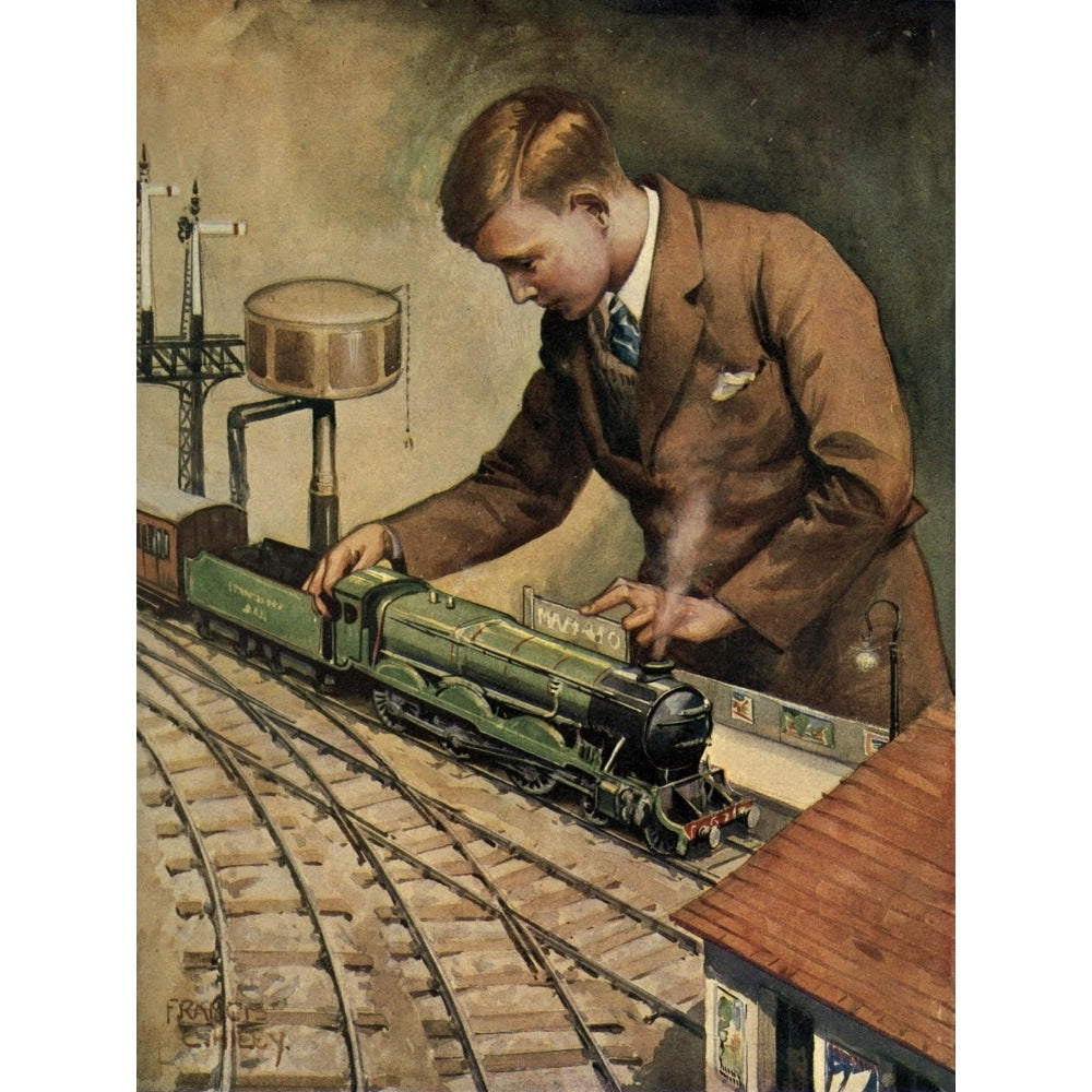 The Wonder Book of Engineering Wonders Playing with Trains Poster Print by Unknown Image 2