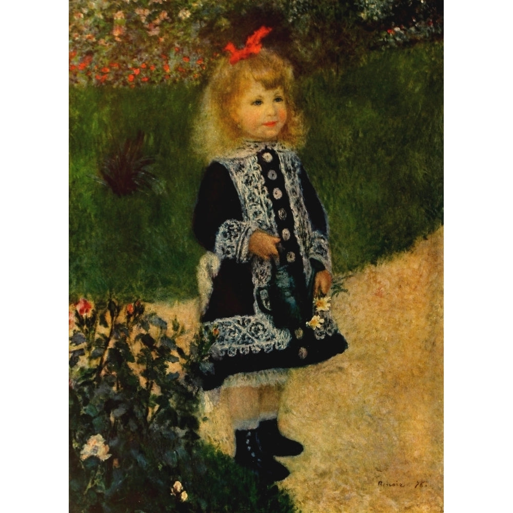 Little girl with Watering Can 1876 Poster Print by Pierre-Auguste Renoir Image 1