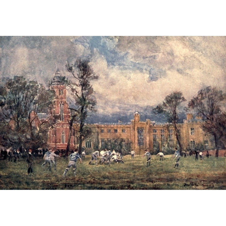 Rugby School Poster Print by F. Whitehead Image 1