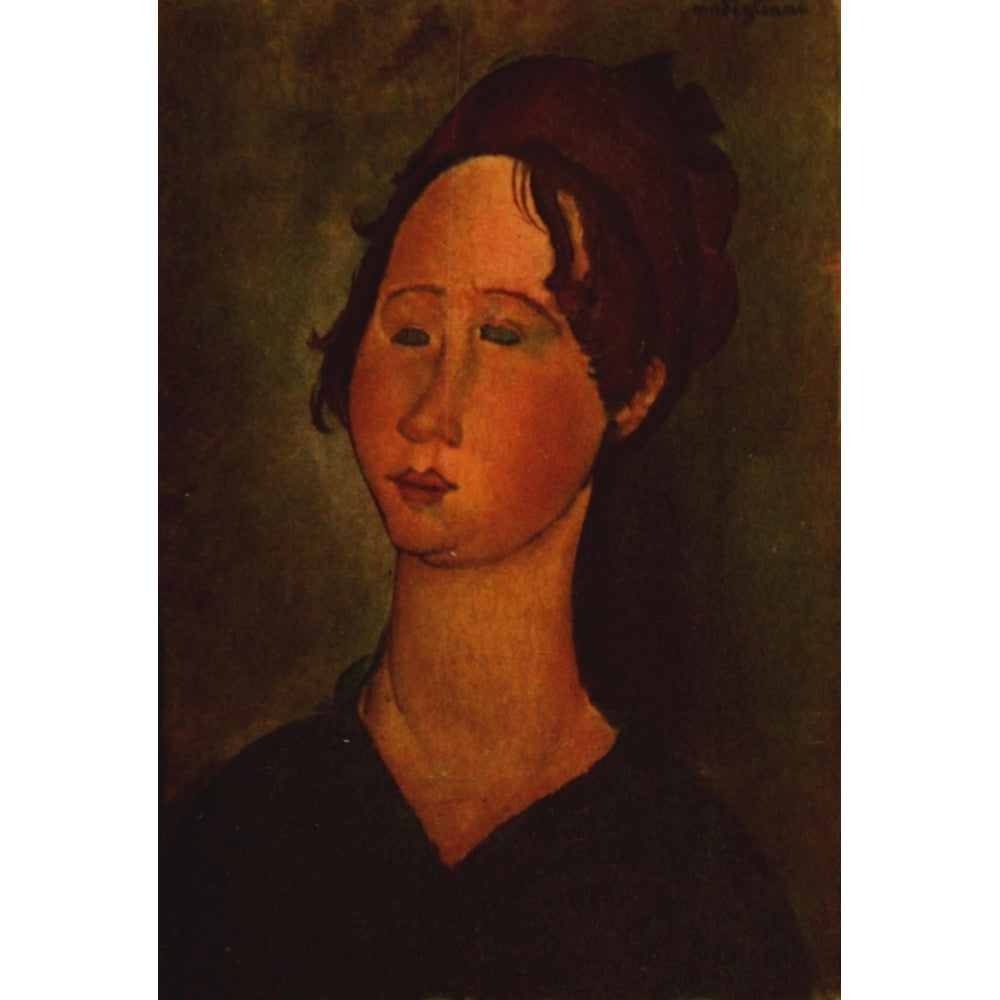 Portrait of a young girl 1917 Poster Print by Amedeo Modigliani Image 1