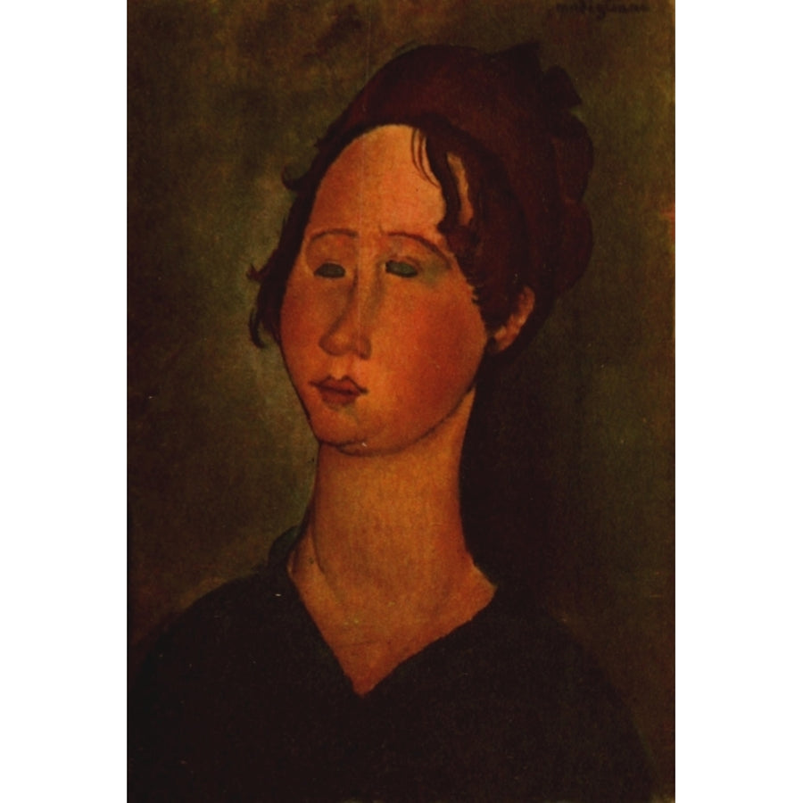 Portrait of a young girl 1917 Poster Print by Amedeo Modigliani Image 1