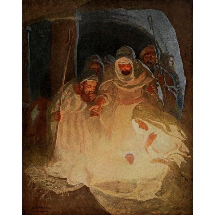 Scribners Magazine 52 1912 Nativity scene Poster Print by Newell C. Wyeth Image 2