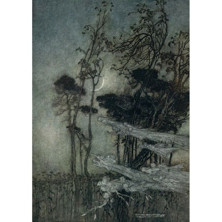 Midsummer Nights Dream 1908 The moon Poster Print by A. Rackham Image 2