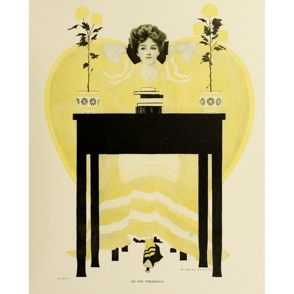 A Gallery of Girls 1911 On the threshold Poster Print by Clarence Coles Phillips Image 1