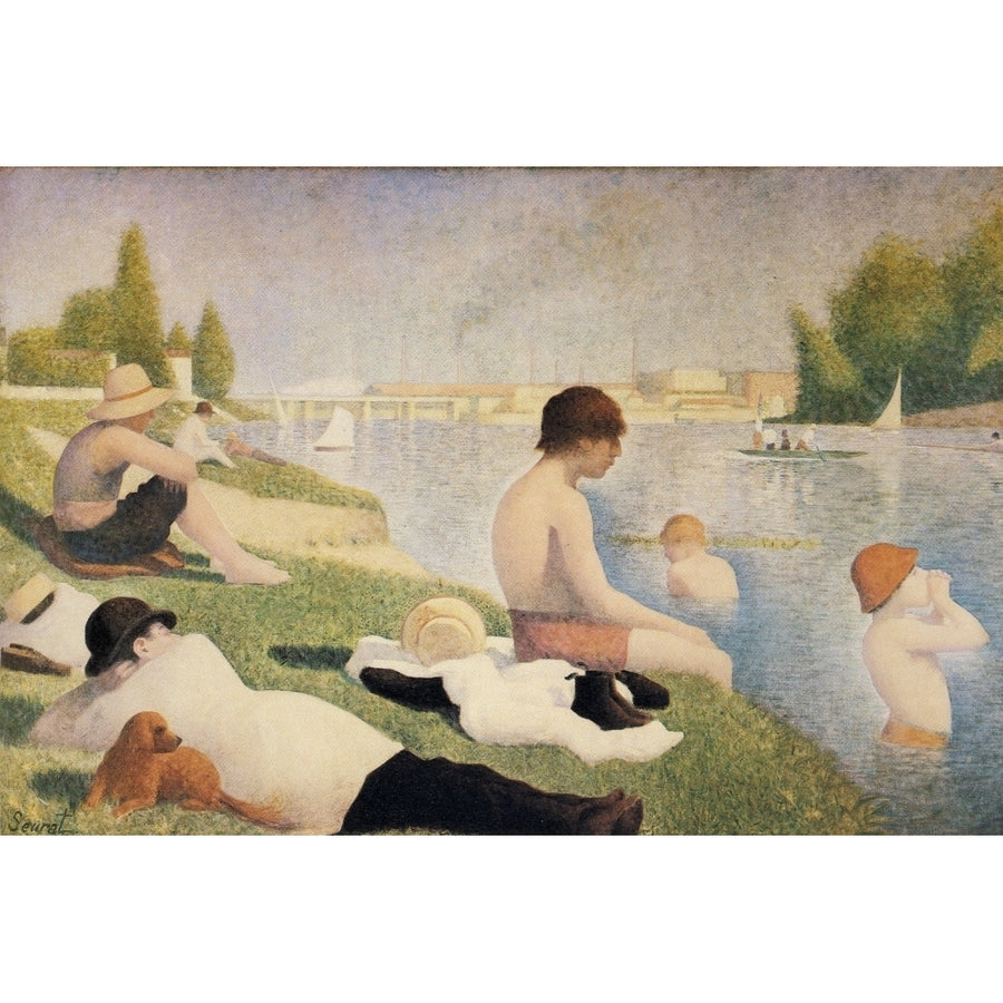 Bathers 1883-4 Poster Print by George Seurat Image 1