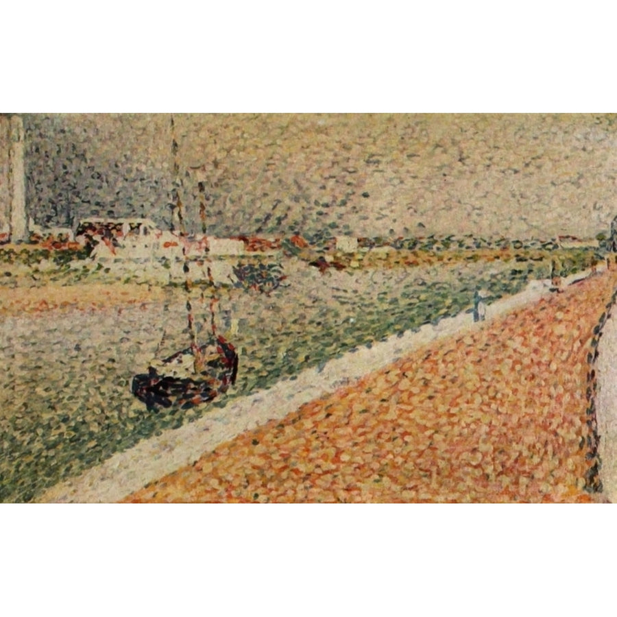 Study for the Chanel of Gravelines Poster Print by George Seurat Image 1