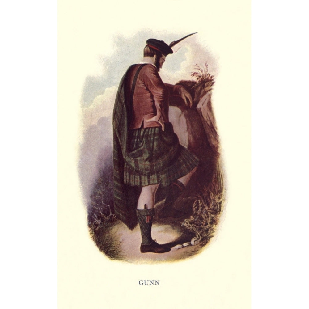 Highland Clans of Scotland 1923 Gunn Poster Print by Robert R. McIan Image 2