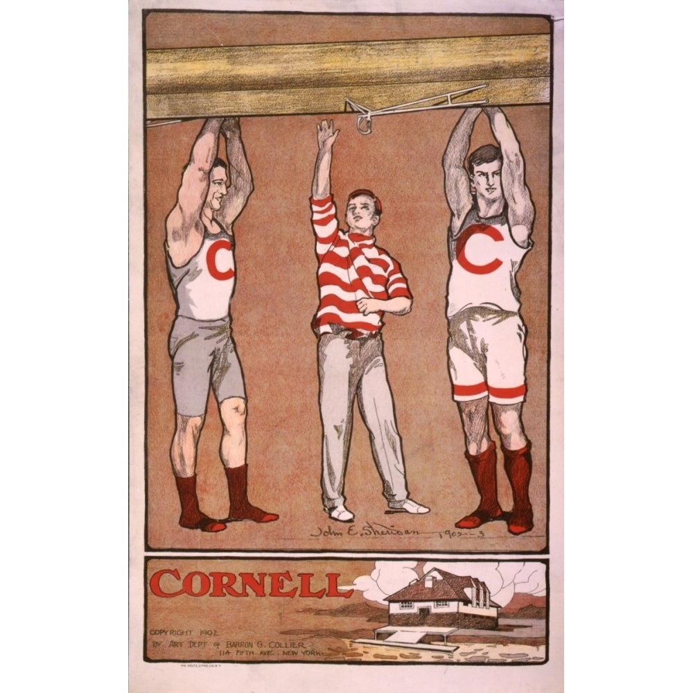 Cornell University Rowing team 1902 Poster Print by John E. Sheridan Image 1