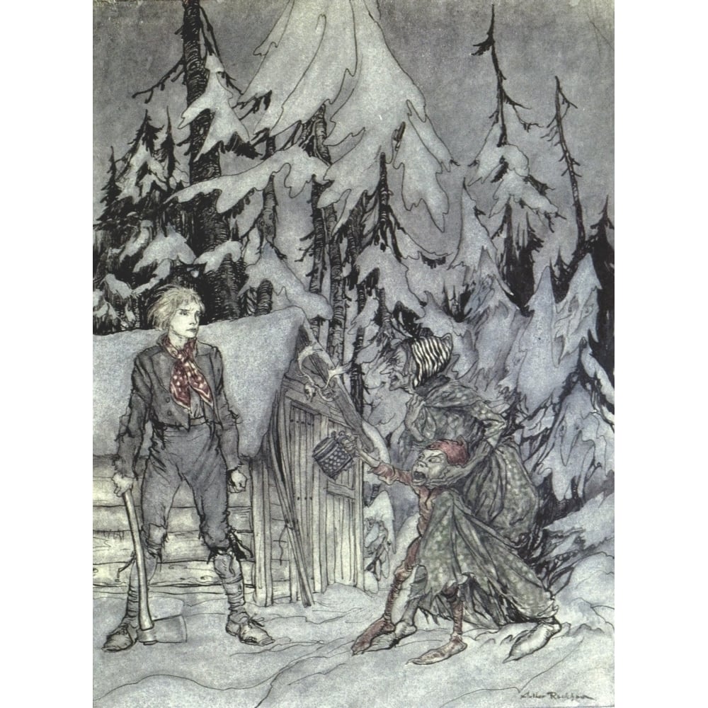 Peer Gynt 1936 Peer and Troll witch Poster Print by A. Rackham Image 1