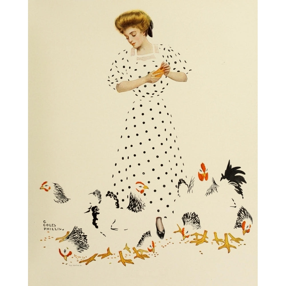 A Gallery of Girls 1911 Corn Exchange Poster Print by Clarence Coles Phillips Image 2