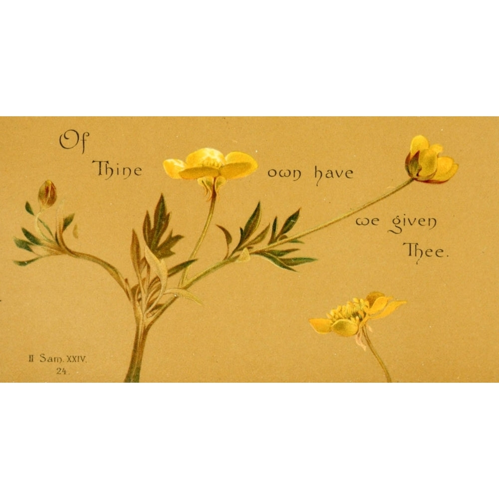 Parables of the Cross 1890 Of Thine own Poster Print by Isabella Lilias Trotter Image 2