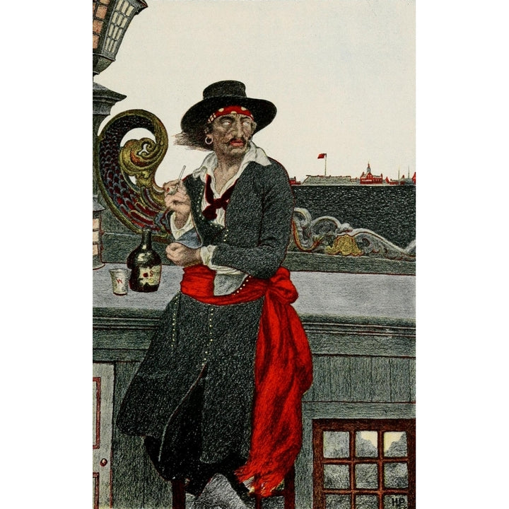 Howard Pyles Book of Pirates 1921 Kidd on the deck Poster Print by Howard Pyle Image 1