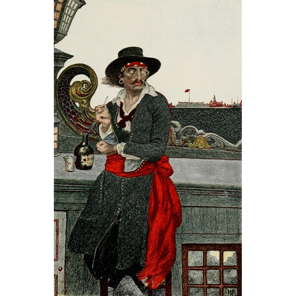 Howard Pyles Book of Pirates 1921 Kidd on the deck Poster Print by Howard Pyle Image 2