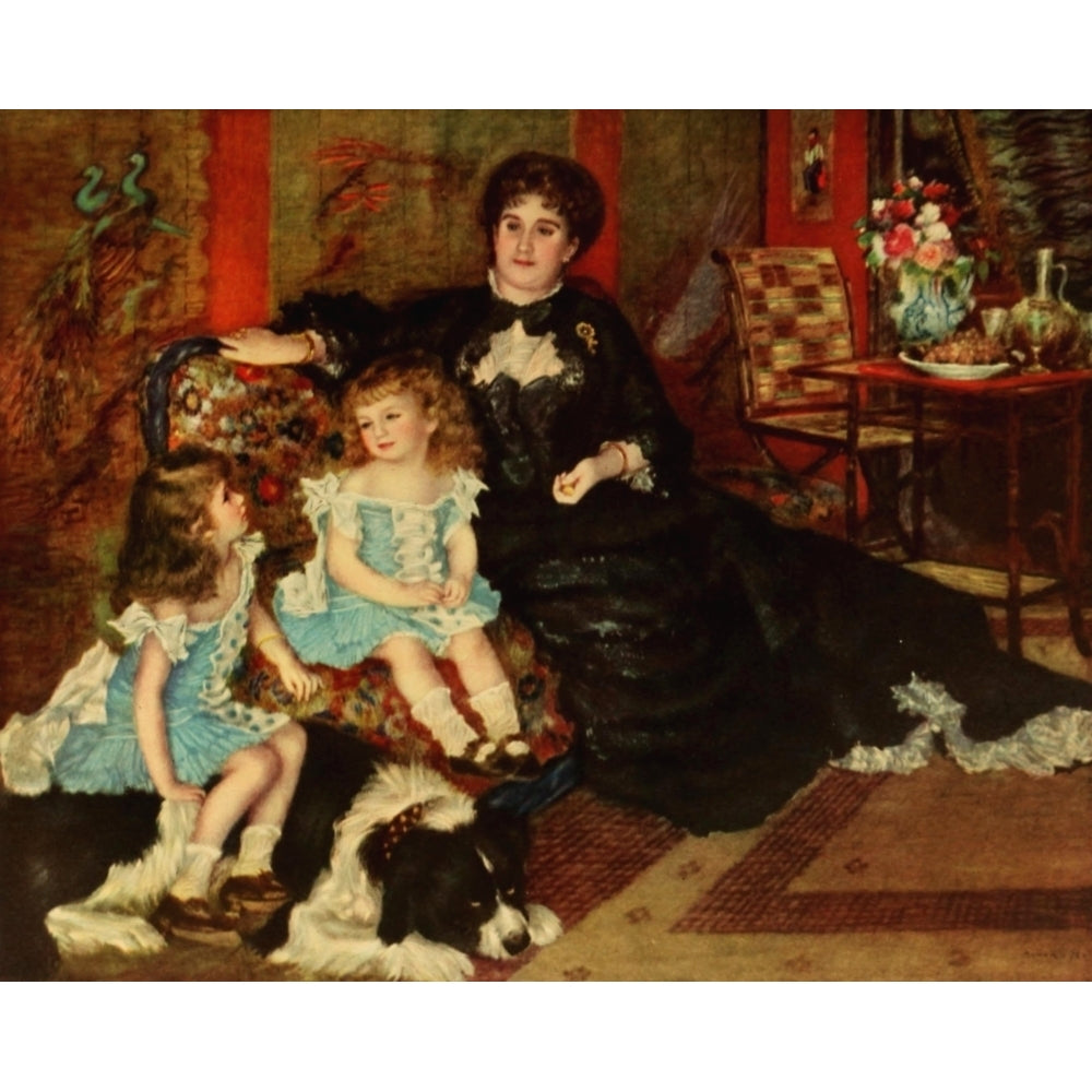 Mme Charpentier and her Children 1871 Poster Print by Pierre-Auguste Renoir Image 2