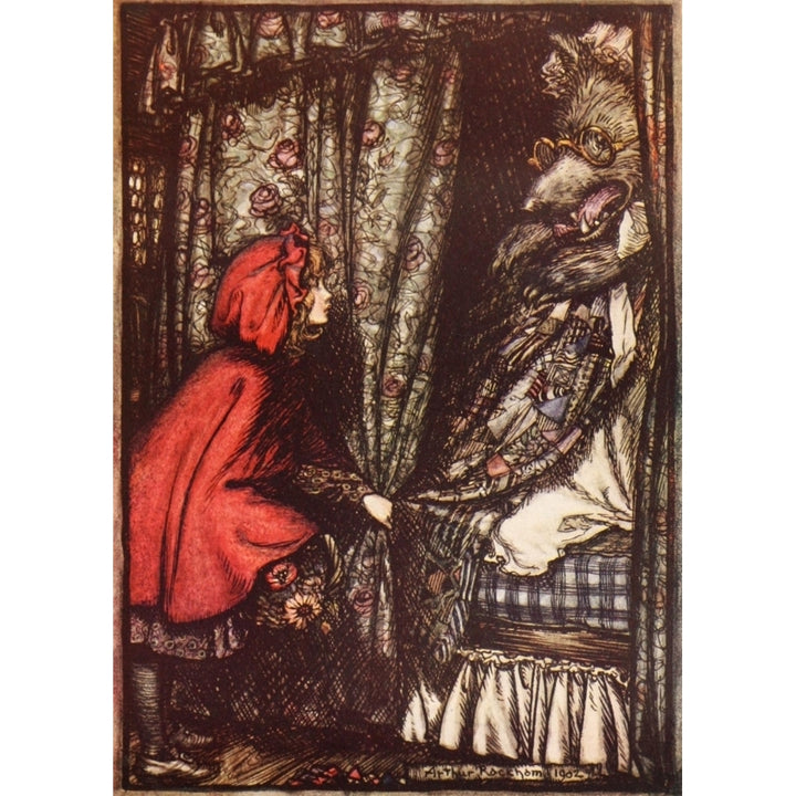 Hansel and Grethel and Other 1920 Red Riding Hood Poster Print by A. Rackham Image 1