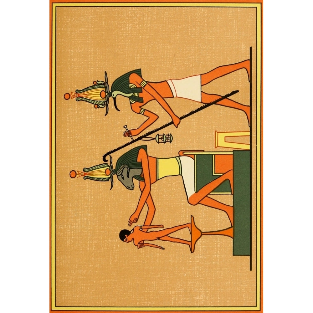 The Gods of the Egyptians 1904 The god Khnemu with Thoth Poster Print by Unknown Image 1