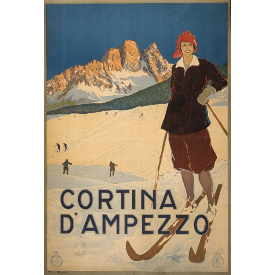 Cortina dAmpezzo. c.1920 Poster Print by Unknown Image 1