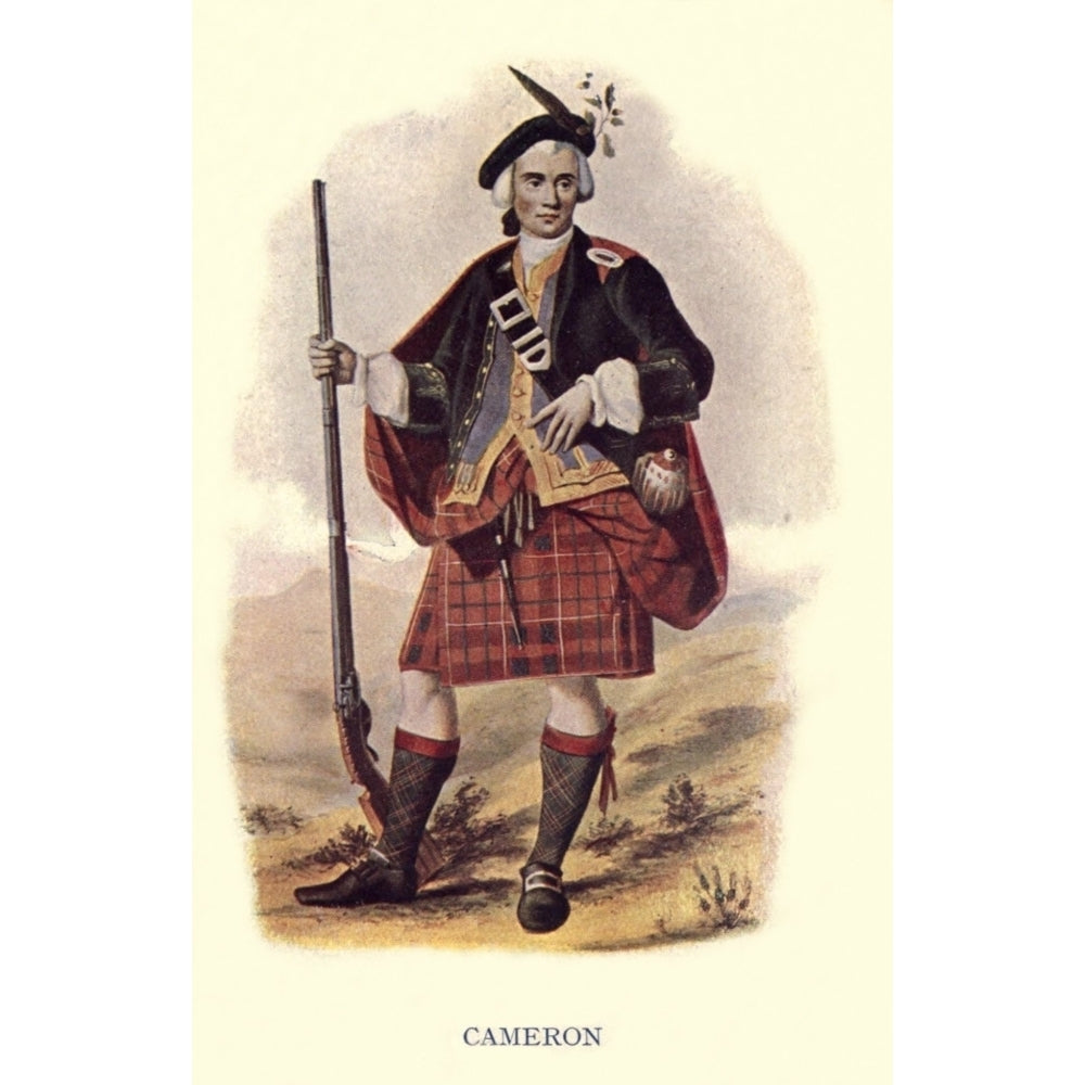 Highland Clans of Scotland 1923 Cameron Poster Print by Robert R. McIan Image 1