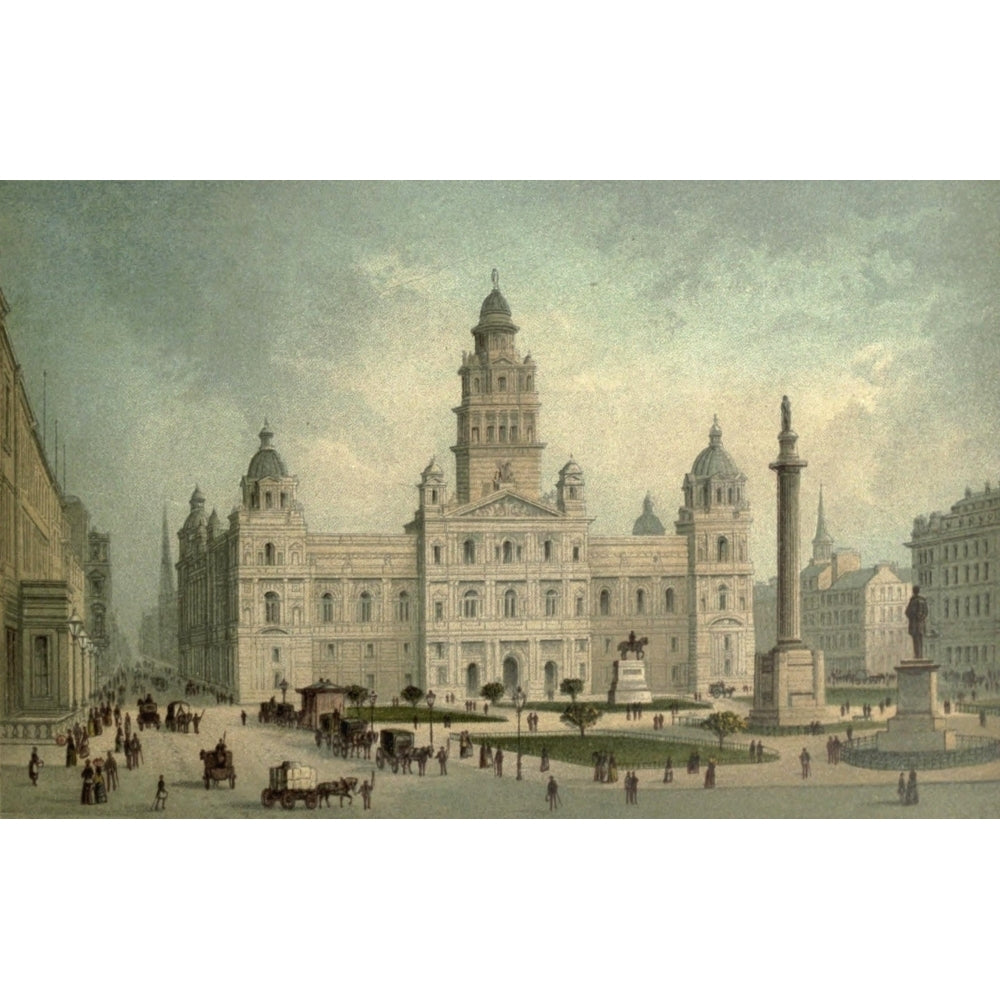 T. Nelson and Sons Souvenir of Scotland 1897 Municipal Buildings Glasgow Poster Print by T. Nelson and Sons Image 1