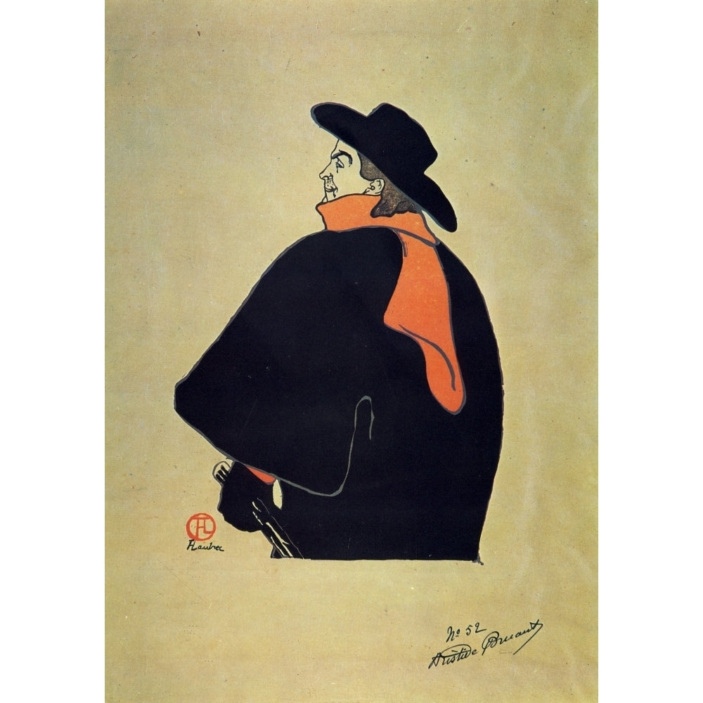 Aristide Bruant Poster Print by Henri de Toulouse-Lautrec Image 2