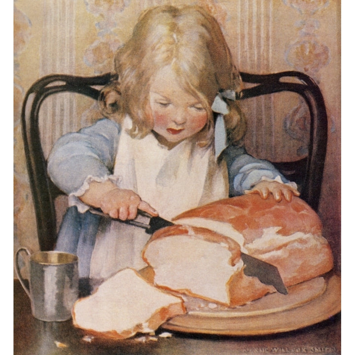 Fresh bread Poster Print by Jessie Willcox Smith Image 2