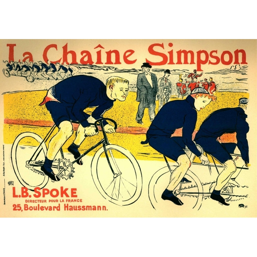 La Chaine Simpson Poster Print by H. de Toulouse-Lautrec Image 1