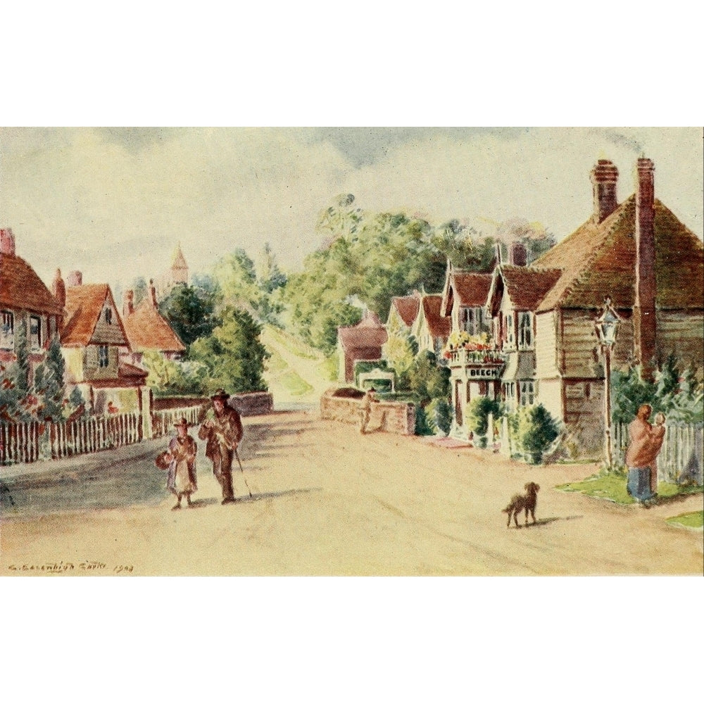 English Homes and Villages 1909 Lamberhurst 2 Poster Print by Charles E. Corke Image 1