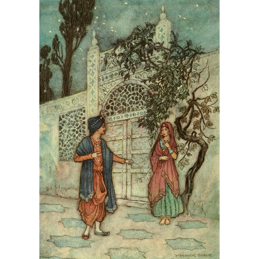 Folk Tales of Bengal 1912 The prince revived Poster Print by Warwick Goble Image 2