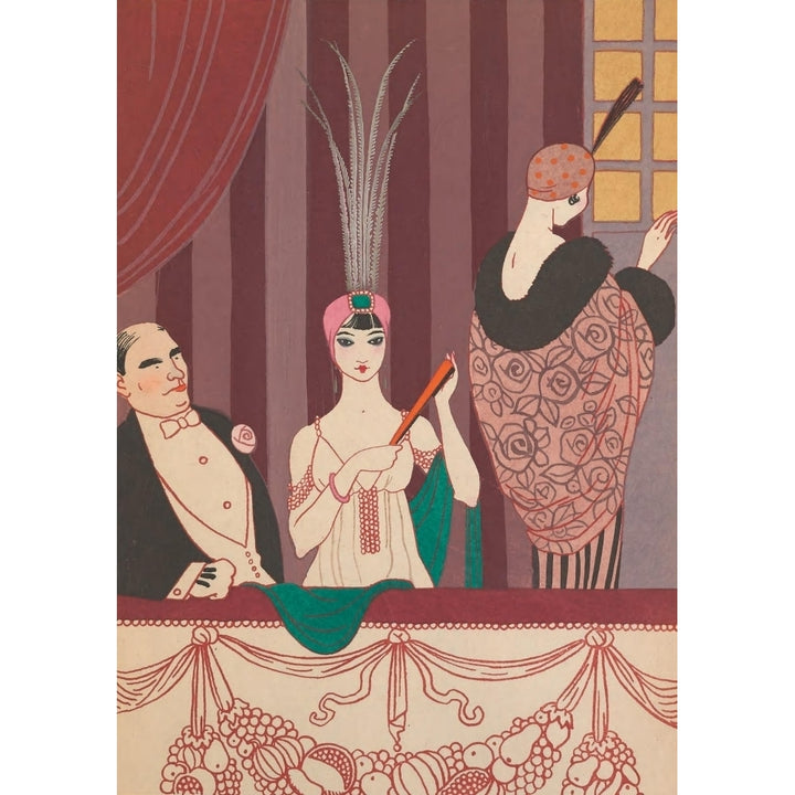 Modes et manieres daujourdhui 1912 La Loge Poster Print by George Barbier Image 1