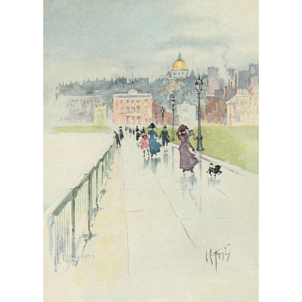 Boston and Old 1912 On the Esplanade Poster Print by Lester G. Hornby Image 1