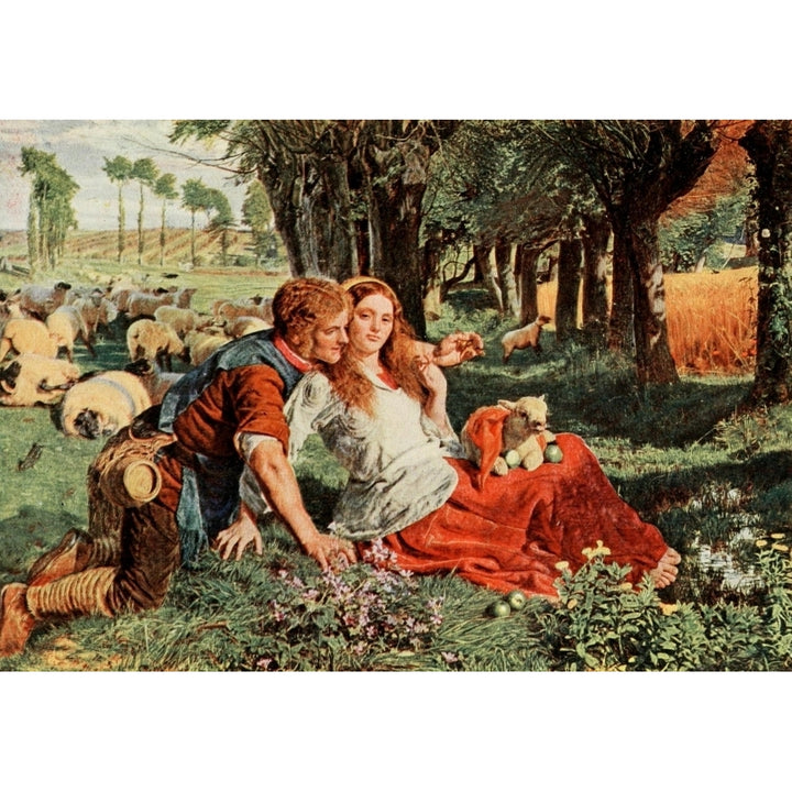 The Hireling Shepherd Holman Hunt 1908 Poster Print by William Holman Hunt Image 1