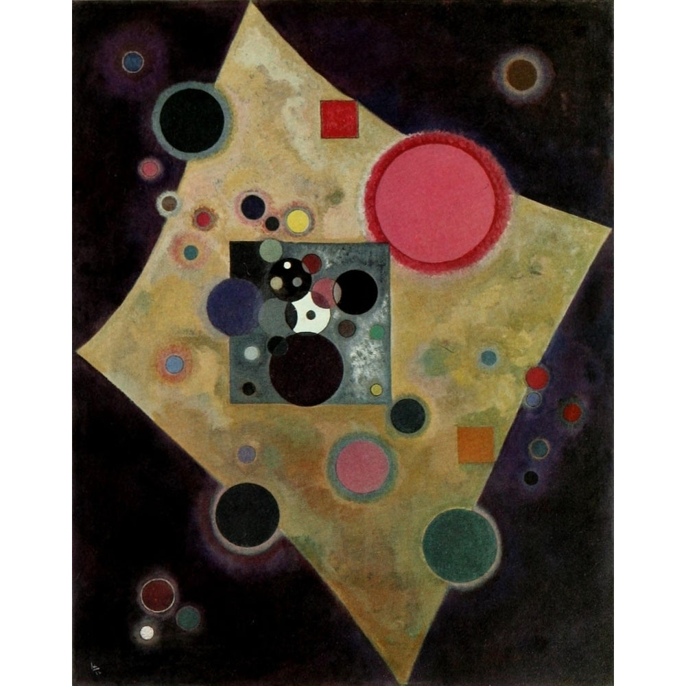 Accent in Pink 1926 Poster Print by Wassily Kandinsky Image 1